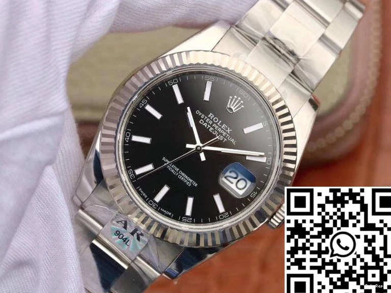 Black Rolex AR Factory Dial 41mm 126334 Datejust 0326